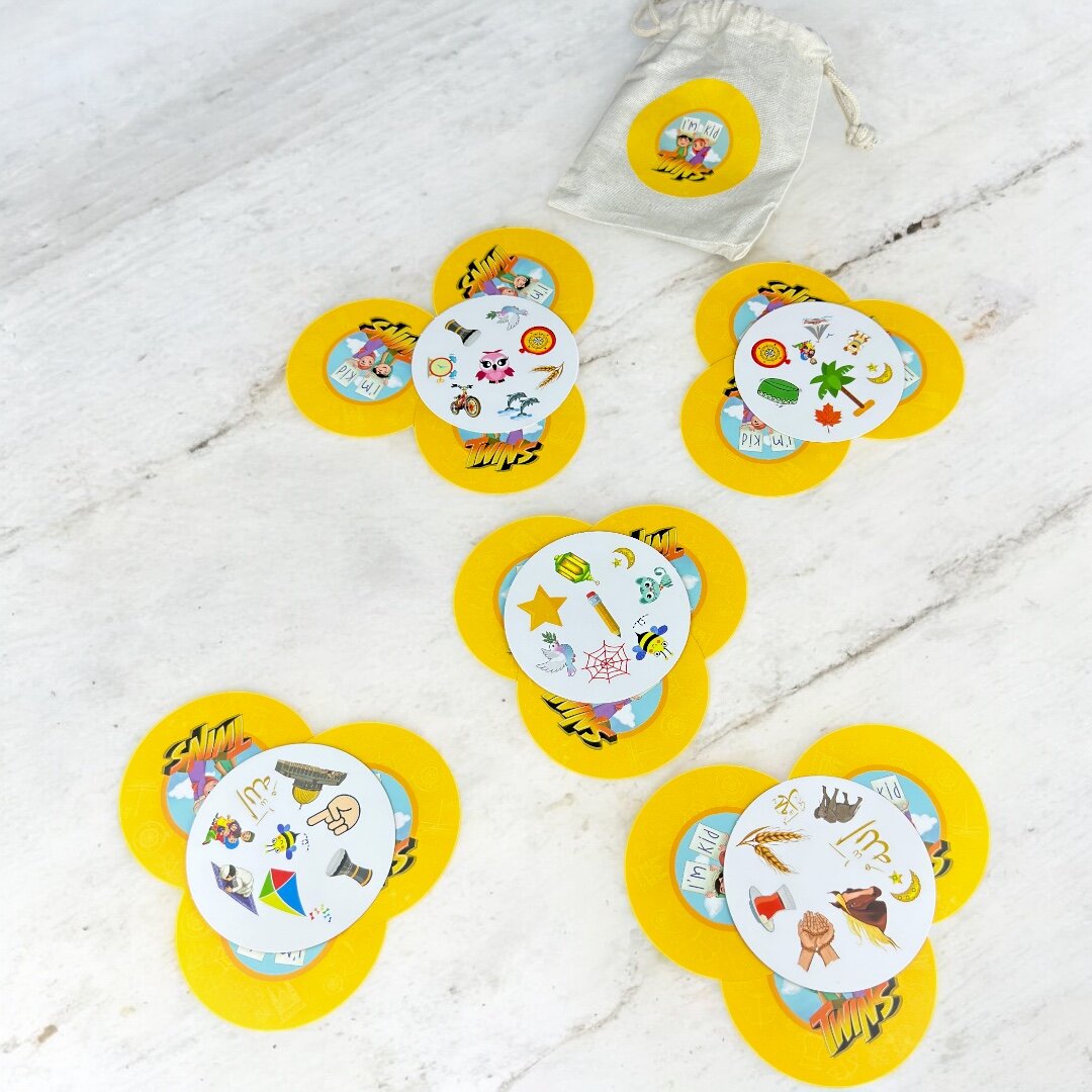 Twins İslami Dobble Oyunu – Eğitici ve Eğlenceli 5'i 1 Arada Çocuk Oyunu - 5