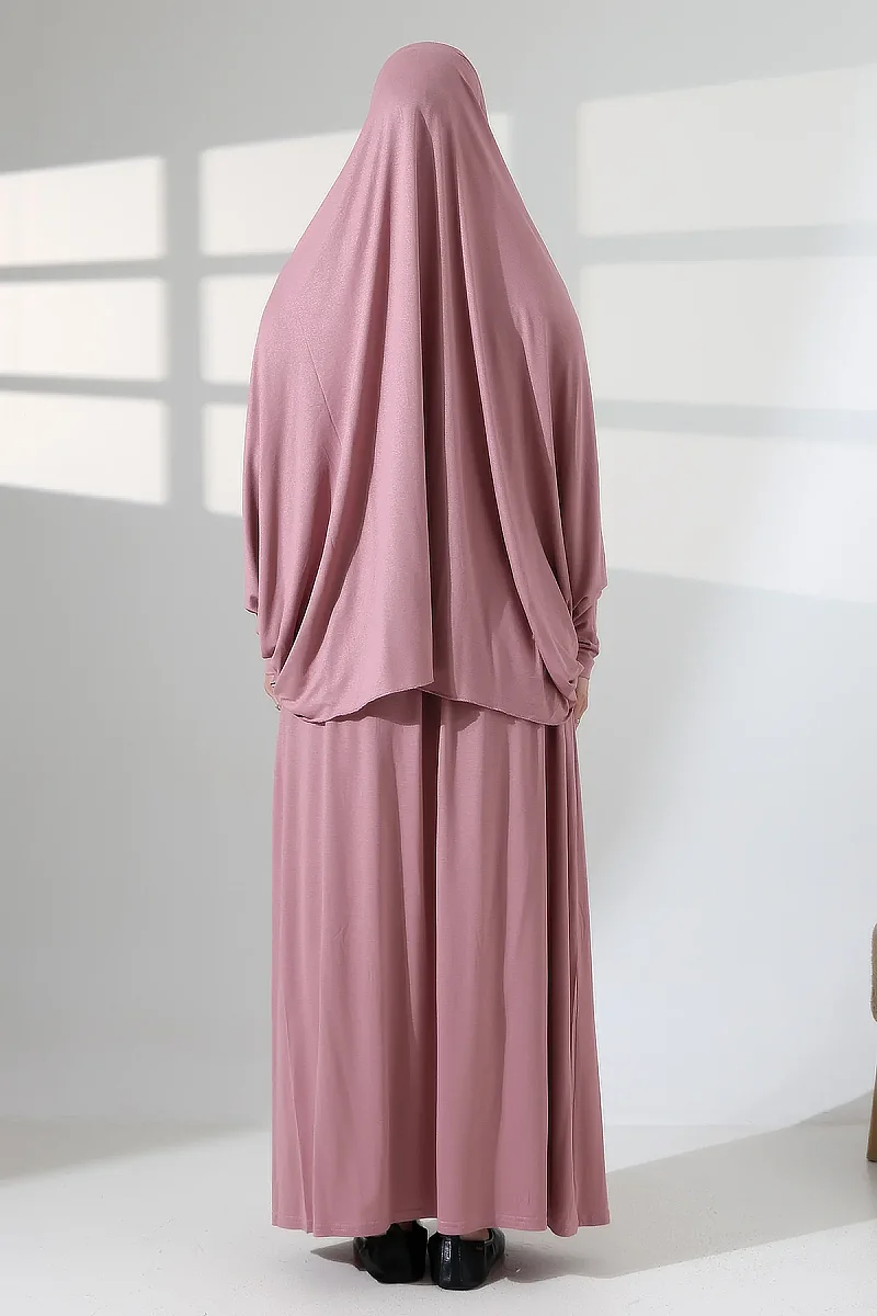 Two Piece Practical Prayer Dress 8016 Dried Rose - 8