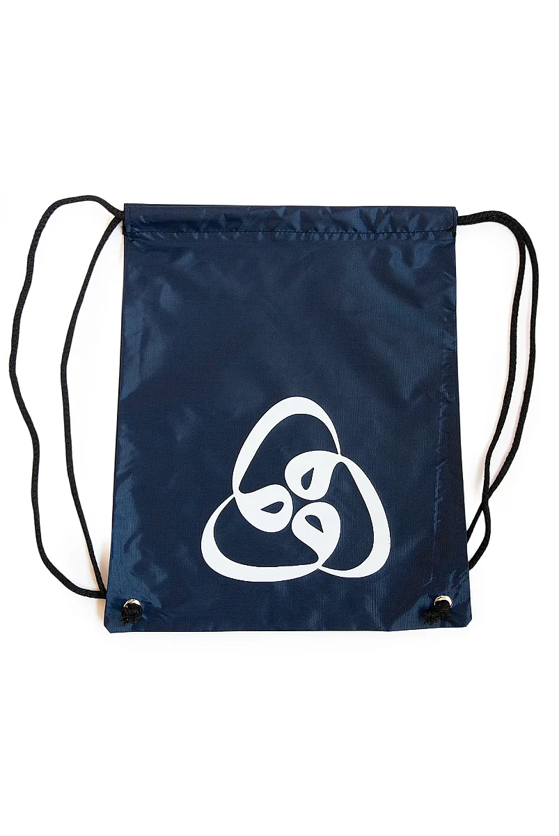 Üç Vavlı Hac Umre Terlik Çantası, Suya Dayanıklı, Büzmeli Ayarlanabilir Torba Sırt Çantası - Lacivert - 3