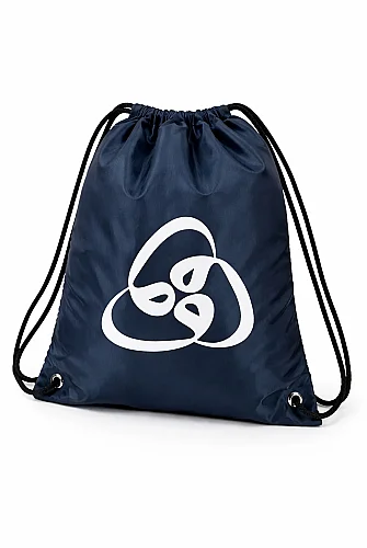 Üç Vavlı Hac Umre Terlik Çantası, Suya Dayanıklı, Büzmeli Ayarlanabilir Torba Sırt Çantası - Lacivert - 5