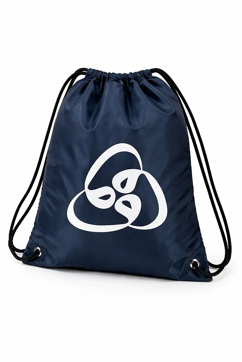 Üç Vavlı Hac Umre Terlik Çantası, Suya Dayanıklı, Büzmeli Ayarlanabilir Torba Sırt Çantası - Lacivert - 5