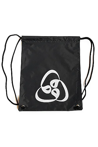 Üç Vavlı Hac Umre Terlik Çantası, Suya Dayanıklı, Büzmeli Ayarlanabilir Torba Sırt Çantası - Siyah - 3