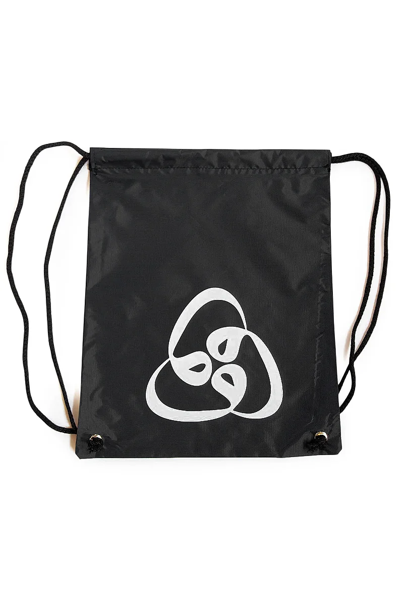 Üç Vavlı Hac Umre Terlik Çantası, Suya Dayanıklı, Büzmeli Ayarlanabilir Torba Sırt Çantası - Siyah - 3