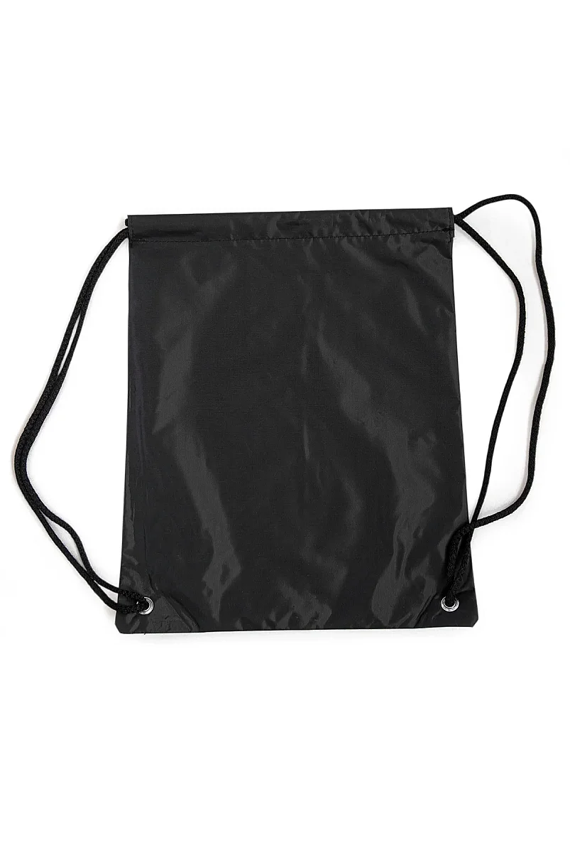 Üç Vavlı Hac Umre Terlik Çantası, Suya Dayanıklı, Büzmeli Ayarlanabilir Torba Sırt Çantası - Siyah - 4