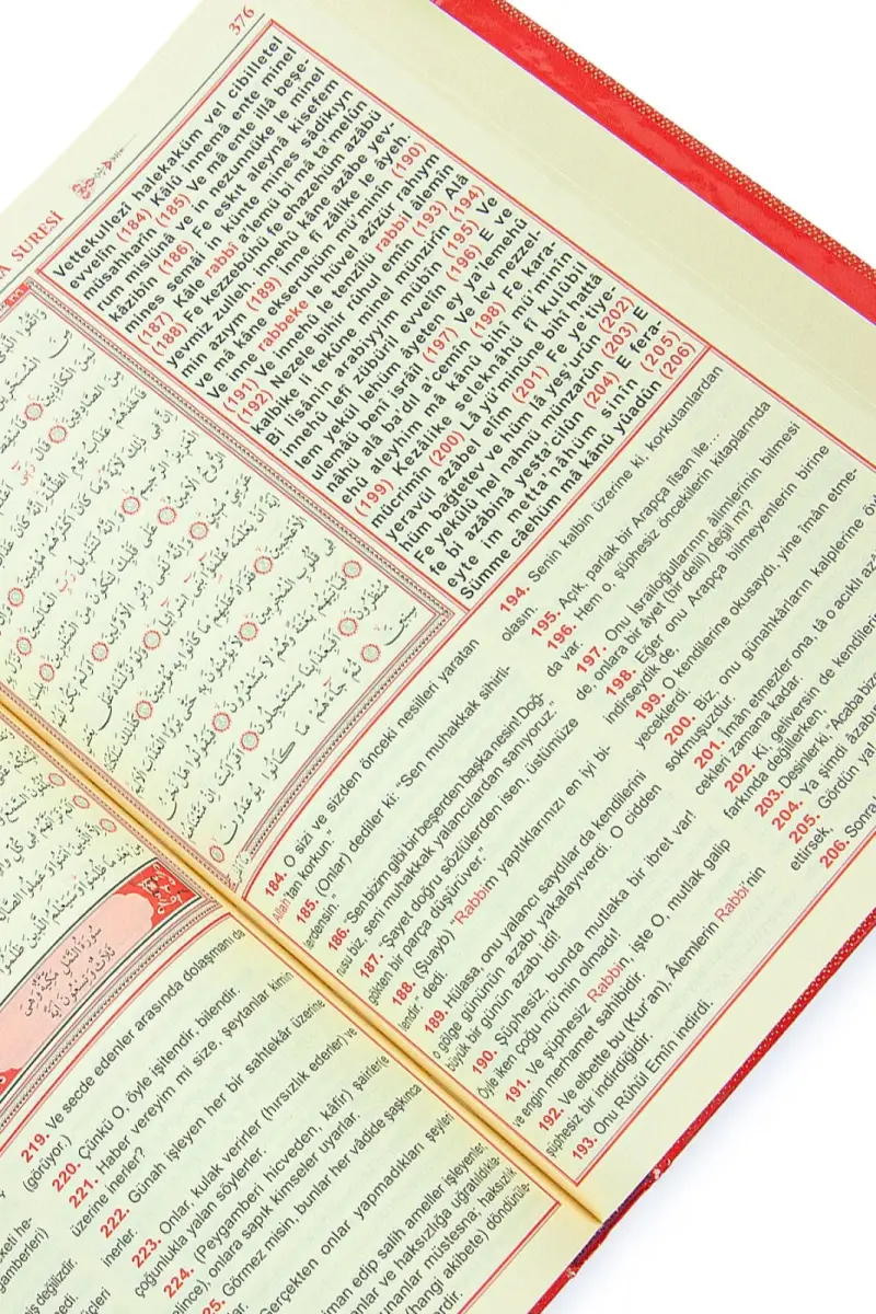 Üçlü Mealli Arapça Türkçe Okunuşlu Kuranı Kerim Cami Boy - 2