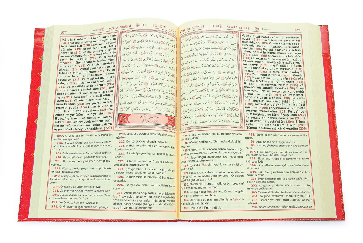 Üçlü Mealli Arapça Türkçe Okunuşlu Kuranı Kerim Cami Boy - 5