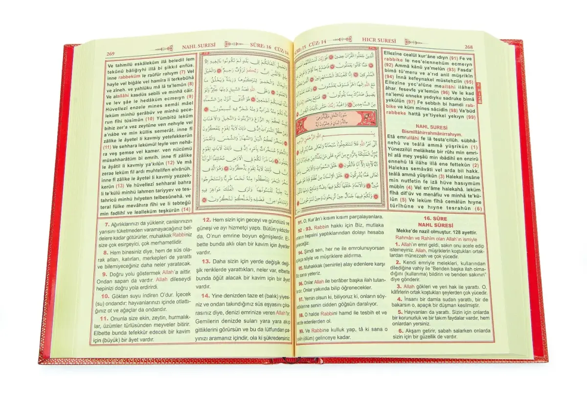 Üçlü Mealli Arapça Türkçe Okunuşlu Kuranı Kerim Orta Boy - 4
