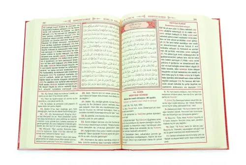 Üçlü Mealli Arapça Türkçe Okunuşlu Kuranı Kerim Rahle Boy - 5