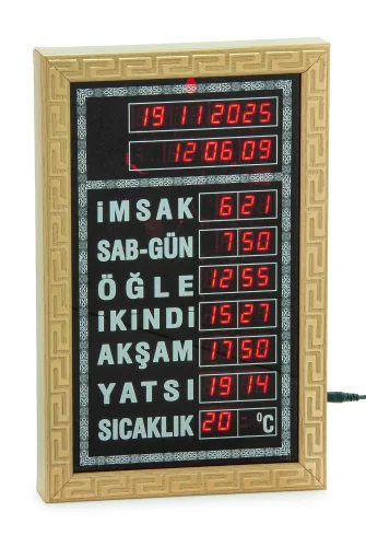 Vakitmatik Dijital İmsakiye Ev Ofis Tipi Ezanlı Cami Saati - ihvanonline (1)