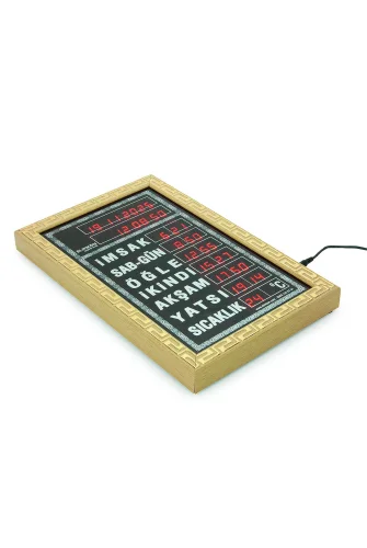 Vakitmatik Dijital İmsakiye Ev Ofis Tipi Ezanlı Cami Saati - 5