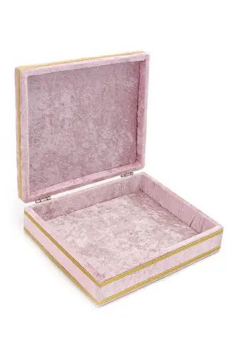 Velvet Lined Chest Gift, Decor Pink - ihvanonline (1)