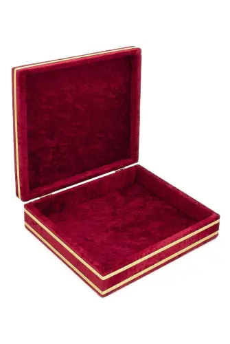 Velvet Lined Chest Gift, Decor Red - ihvanonline (1)
