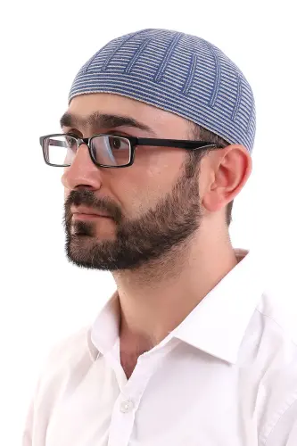 Winter Wool Skull Double Color - Blue - ihvanonline (1)