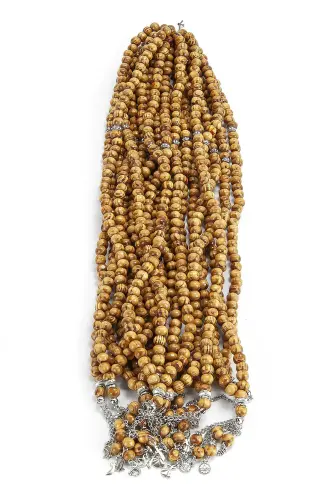Wooden Hajj Umrah Gift Rosary 99 pcs - 6 mm (10 Pieces) - 1