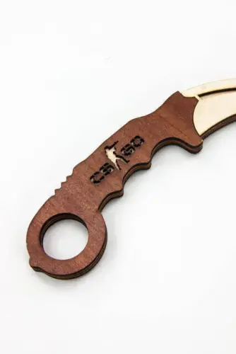 Wooden Karambit - Cs Go Karambit Toy - Educational Toy - Brown - İhvan (1)