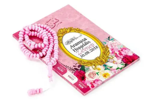 Yasin Kitabı - Çanta Boy - 80 Sayfa - İsim Etiketli - Karton Kutulu - Tesbihli - Pembe Renk - Mevlid Hediyeliği - Furkan Neşriyat (1)