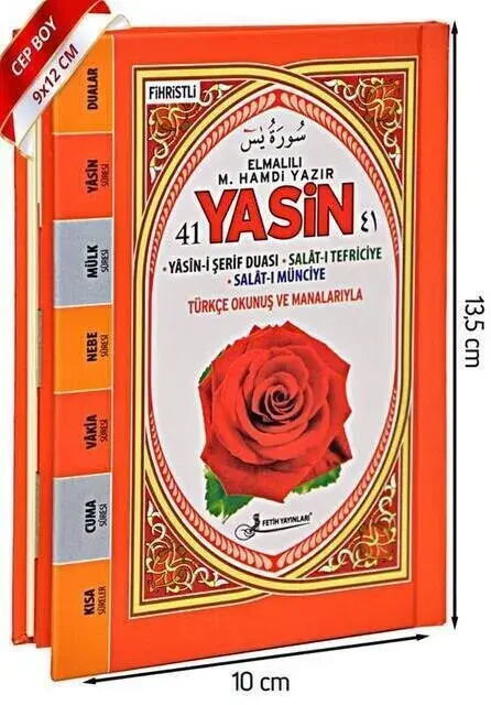 Yasin Kitabı - Cep Boy - 128 Sayfa - Fetih Yayınları - Mevlüt Hediyeliği - 1