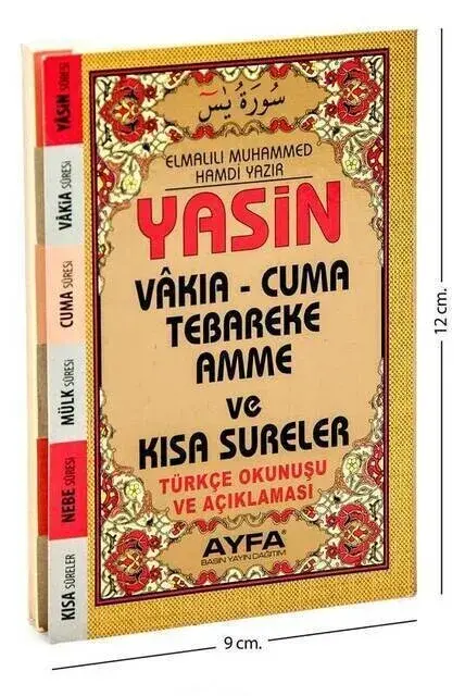 Yasin Book - Cep Boy - 128 Pages - Fihristli - Ayfa Publishing House - Mevlut Gift - 2