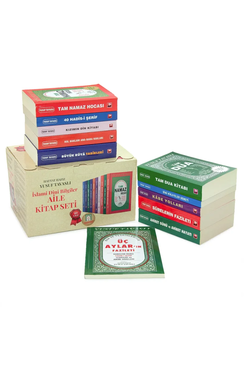 Yusuf Tavaslı Dini Bilgiler Aile Seti (10 Kitap Kutulu) + Üç Aylar’ın Fazileti Kitabı Hediyeli - 1