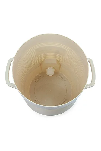 Zemzem Sebili Musluklu Plastik Su Sebili Bardak Hazneli - Krem - 10