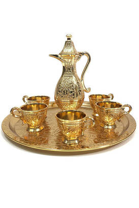 Zemzem Takımı Ebruli Gold Renk - 1