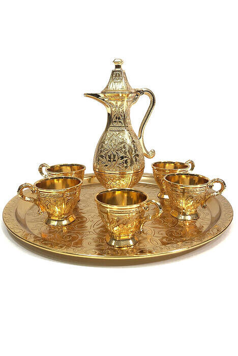 Zemzem Takımı Ebruli Gold Renk - 1